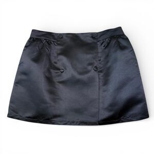 CIDER Black Satin Mini Skirt, NWOT! Size 1XL